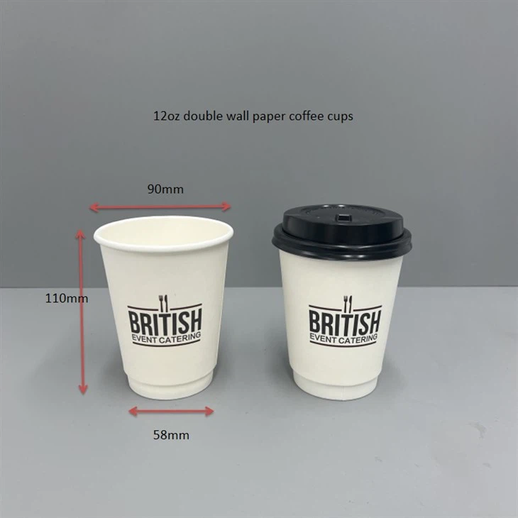 12oz double wall paper coffee cups