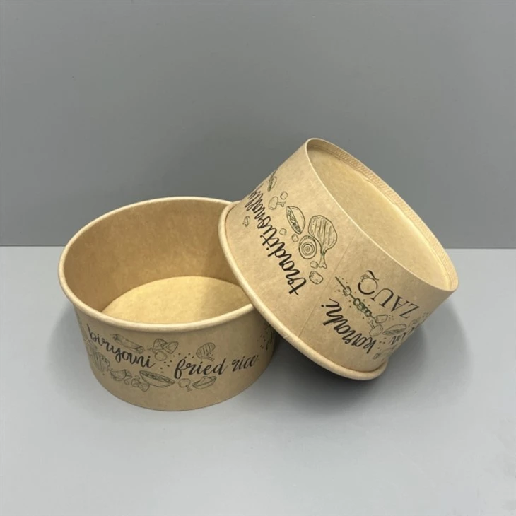 1000ml Custom enprime Kraft bòl