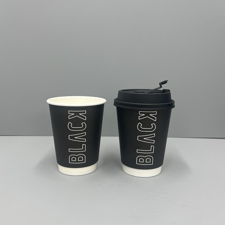 double wall cups with new type PP lids double wall cups with new type PP lids